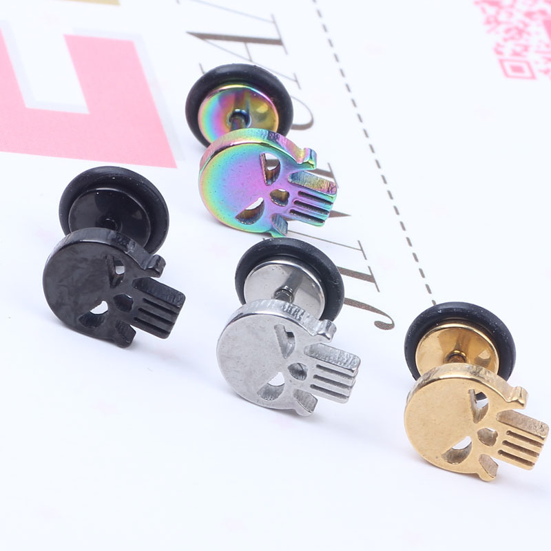 Geometric Stainless Steel Earrings for Women - Silver Fashion Cartilage Stud Hoop detail image 7