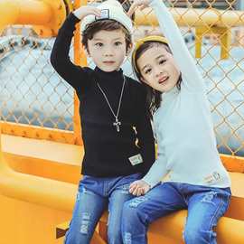 2021儿童针织衫春韩版男女童套头针织衫 儿童中领毛衣 一件代发