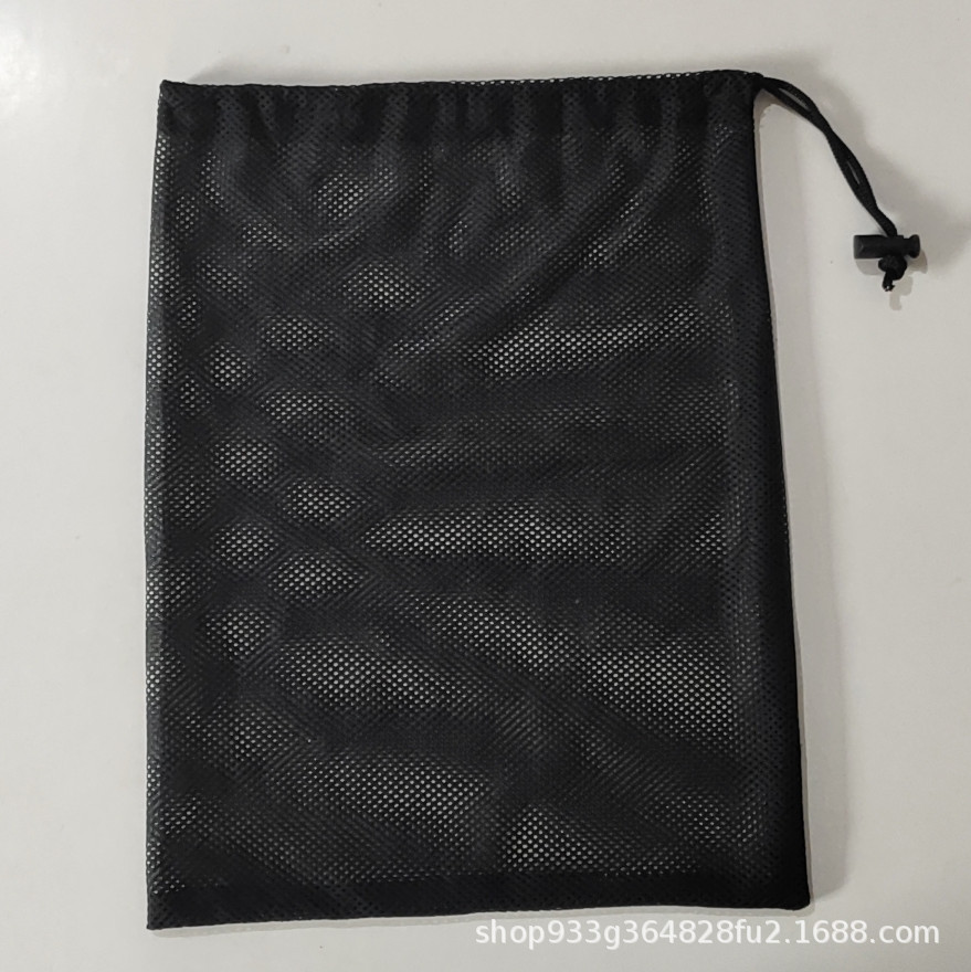Factory Direct Sales Mesh Bag Polyester Packaging Splicing Drawstring Mesh Bag Storage Mesh Bag Custom LOGO