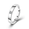 Accessory, ring for beloved suitable for men and women, Japanese and Korean, simple and elegant design, internet celebrity