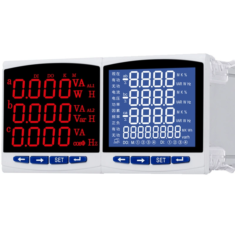 Трехфазный амперметр, трехфазный вольтметр, трехфазный интеллектуальный цифровой амперметр с регулируемым диапазоном и ручной регулировкой измерения тока.