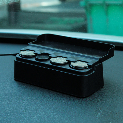 Car interior supplies car coin storage box car coin storage box with printable LOGO car coin box
