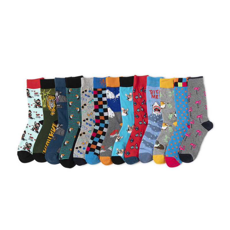 65g Weight Socks Classification Socks Lingerie Type Cotton (more than 50%) Fabric Type A Pair Quantity Casual, Daily Occasion Animal, Color Block Pattern All Seasons Season Unisex Gender Cute Style A Pair Cute Unisex Animal Color Block Cotton (more Than 50%) Crew Socks 4