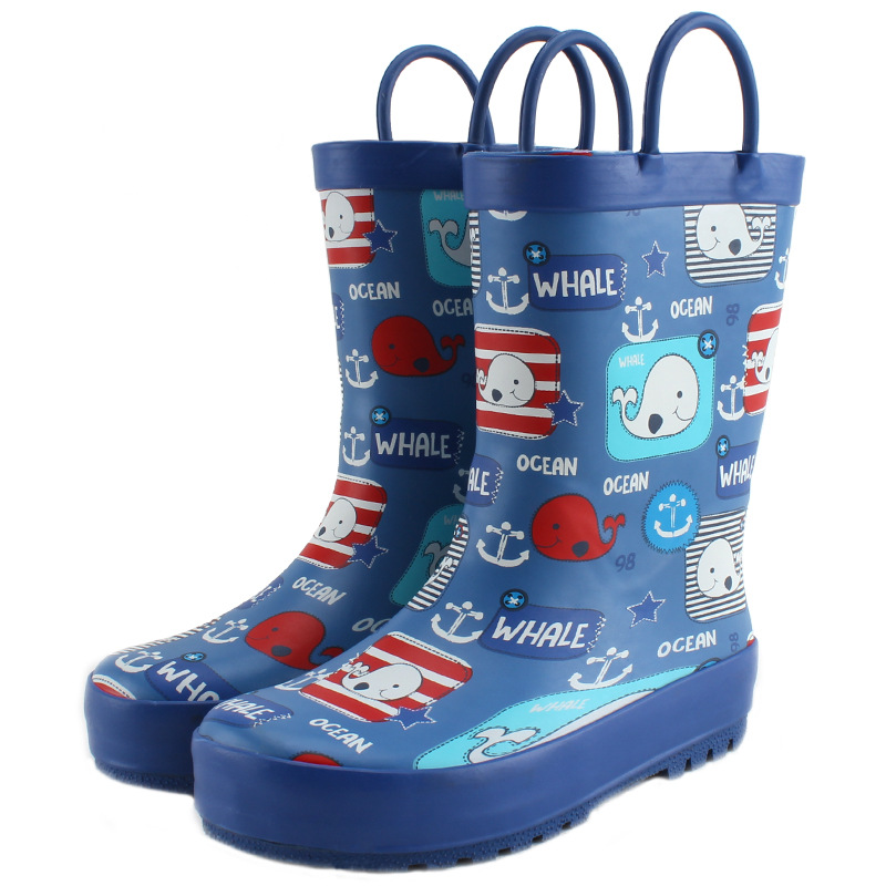 Children's Non-Slip Lightweight Rain Boots Cartoon Baby Water Shoes Kindergarten Rain Boots Rubber Wholesale