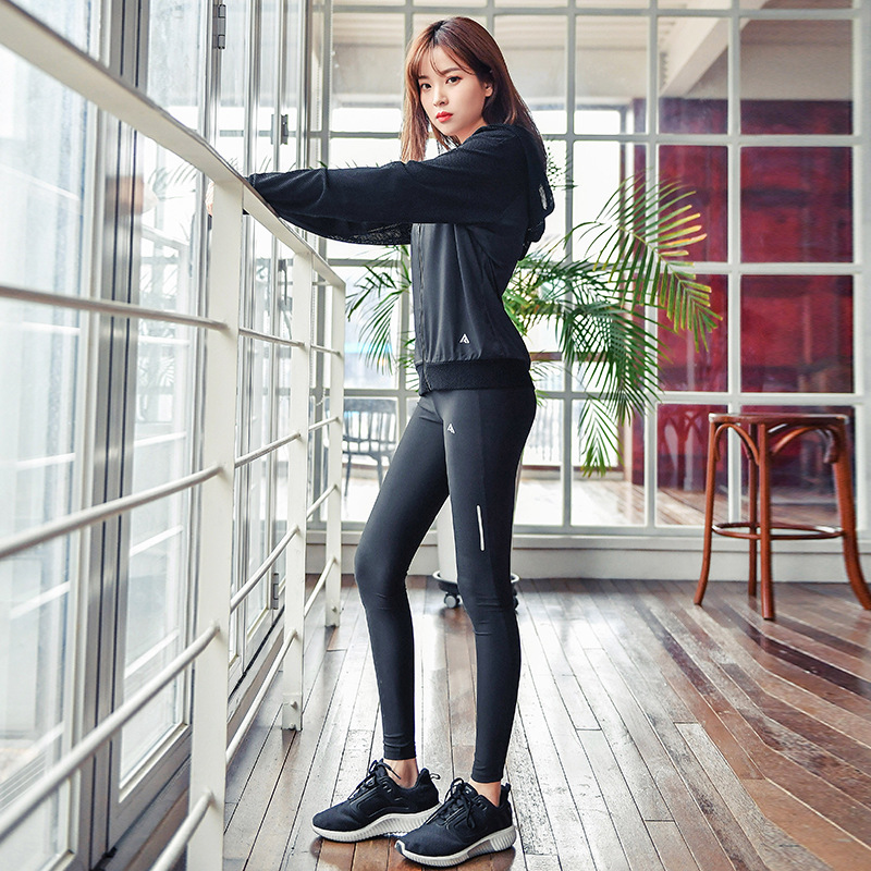 Sports sun protection clothing, hoody with zipper, sports suit, long-sleeve, quick dry jacket for yoga, internet celebrity 4