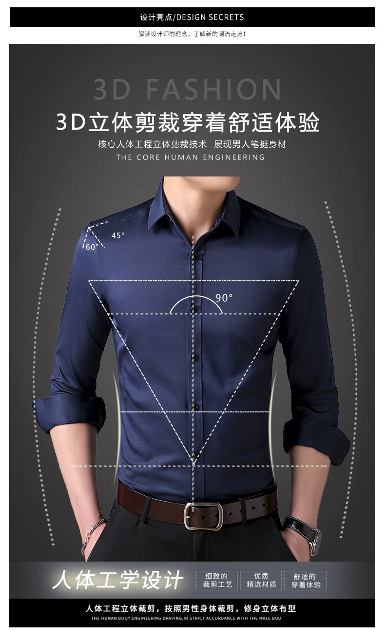 Chemise homme en coton - Ref 3443126 Image 13
