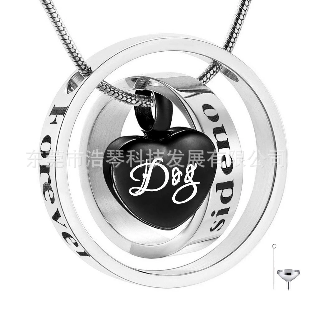 Мемориал родственников шерсть домашних животных Пепел ожерелье Открытое сердце в форме пепла шкатулка кулон кремация ювелирные аксессуары