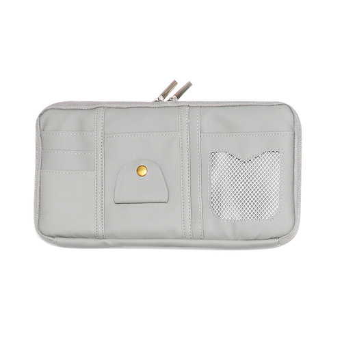 Sun visor card holder car supplies storage bag ticket card bag driver's license bag CD mobile phone holder in-car glasses hanging bag