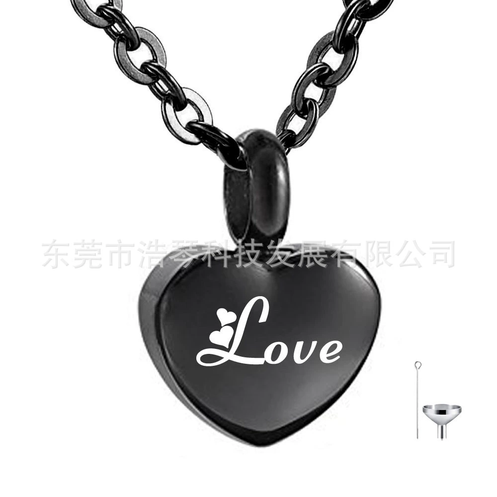 Европейские и американские ювелирные изделия персонализированные в форме сердца флакон духов кулон памятные ПЭТ пепел кулон ожерелье кремации ювелирные изделия