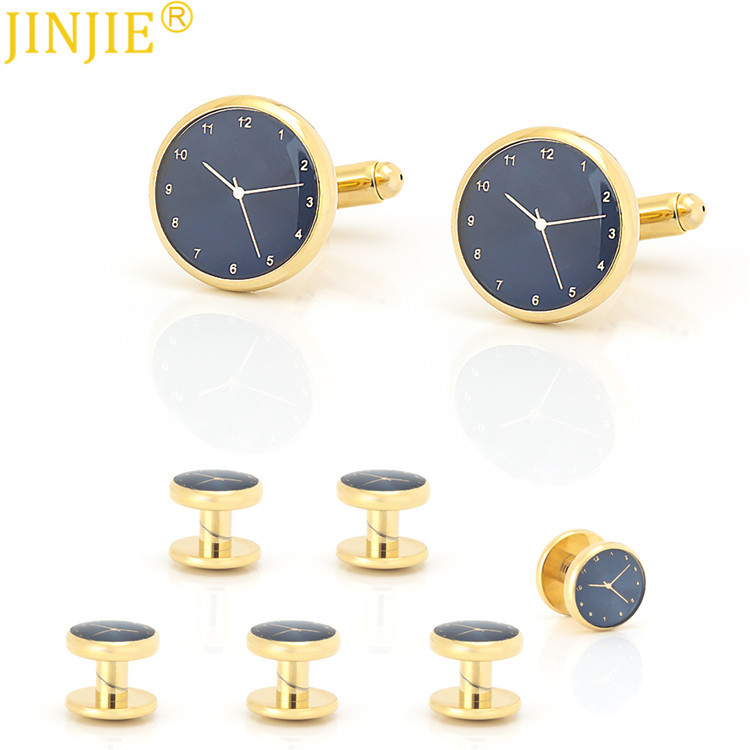 New high-end clock men's cufflinks and c...