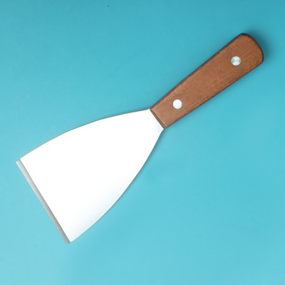 现货阳江工厂不锈钢小号斜口铲料理铲手抓饼工具煎饼铲子铁板烧铲