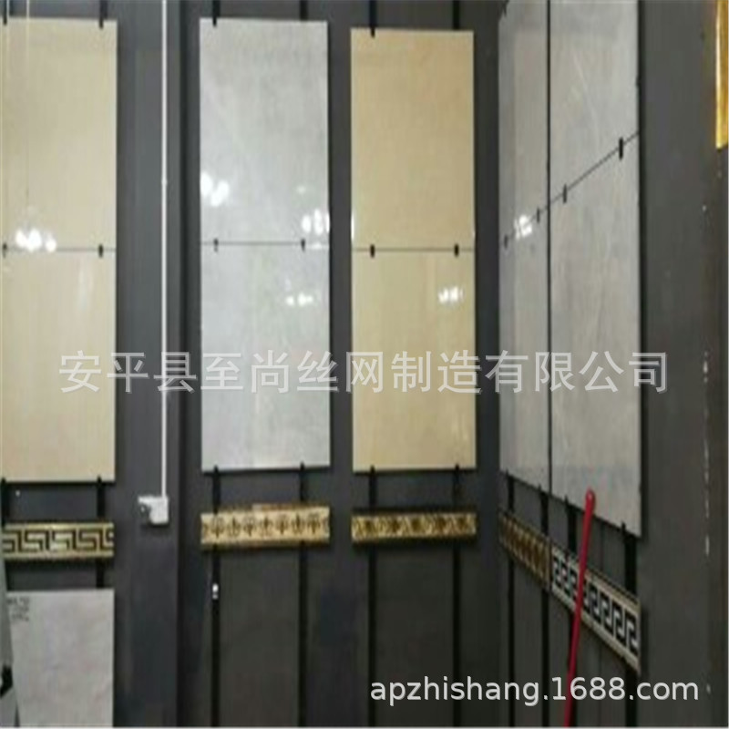 厂家直销 瓷砖方孔板展示架 咸阳800地砖冲孔网 陶瓷600展板做法