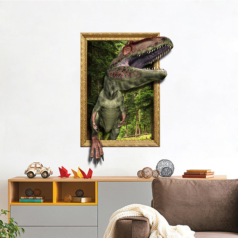 Fashion Dinosaur Painting Wall Stickers display picture 2