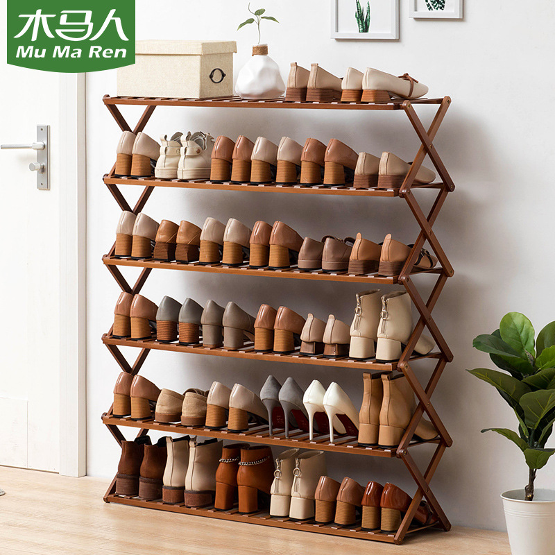 Free installation simple and easy shoe rack Assemble dustproof dormitory Doorway a living room indoor Shoe cabinet fold multi-storey Shoe rack