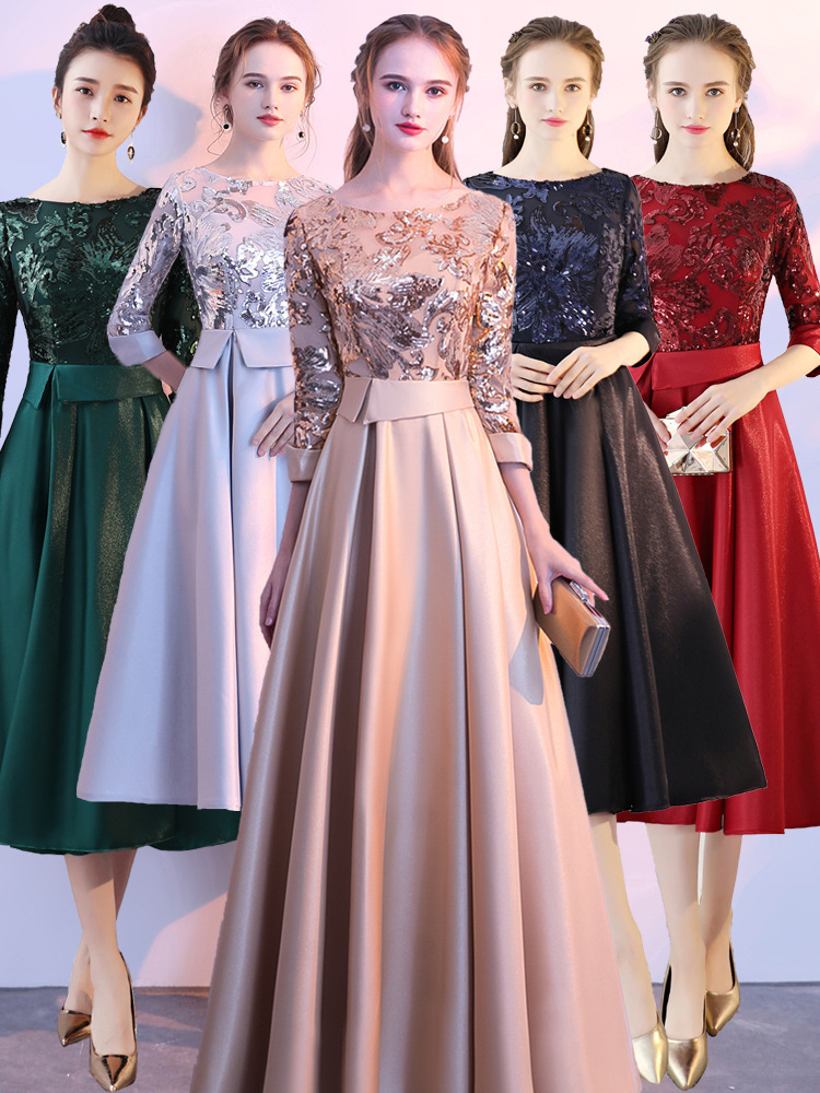 Spring long evening dress