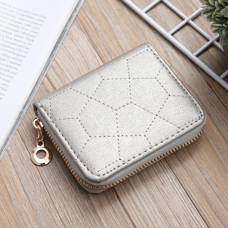 Korean Solid Color Embroidered Short Wallet Wholesale display picture 24