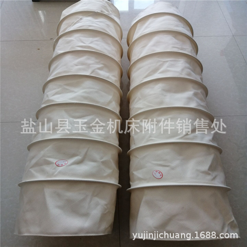 耐高温通风软连接防静电方形/圆形帆布防尘伸缩式软连接出风软管