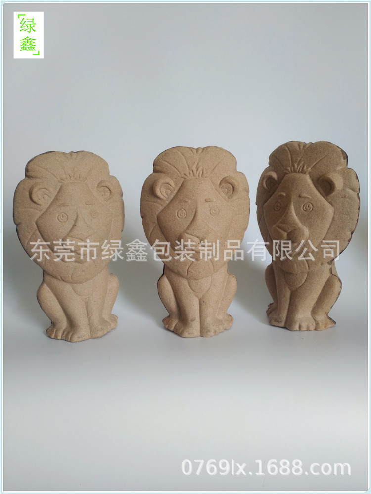 纸浆模型 创意环保纸托动物造型 纸浆模塑纸托工艺品纸制品厂家|ms