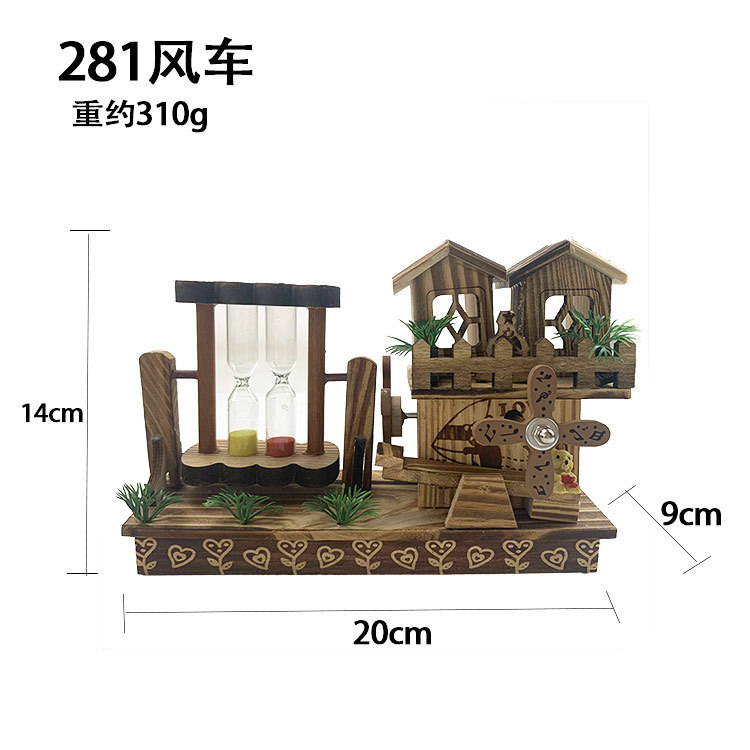 wooden windmill toy