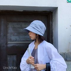 Korean version niche design cotton and linen fabric retro Japanese newspaper vendor hat painter hat sun hat for girls spring and summer