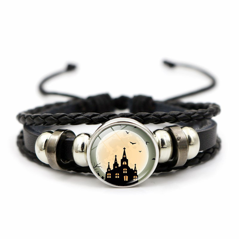 Bracciale halloween da donna con perle alla moda e pietre tempo_voghion.com