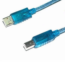 蓝色usb打印线批发 数据线 usb线 电脑周边货源批发促销 电脑配件