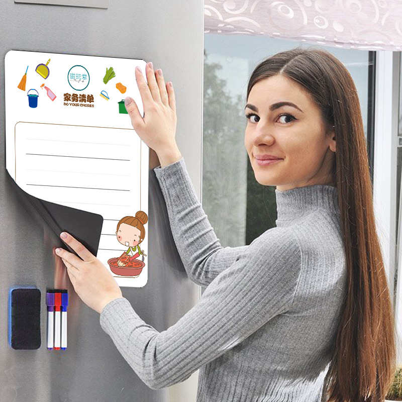 一件代发A5冰箱贴留言板备忘录记事板磁贴厂家直销可擦写磁力板