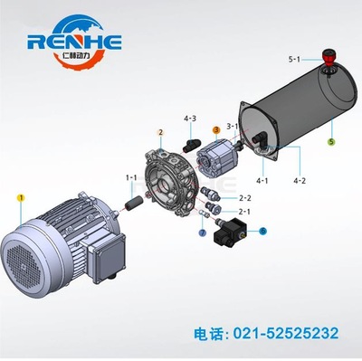 Shelf Imported 0.75kw1.5kw2.2kw , 3kw Hydraulic pressure Transmission Hydraulic power unit