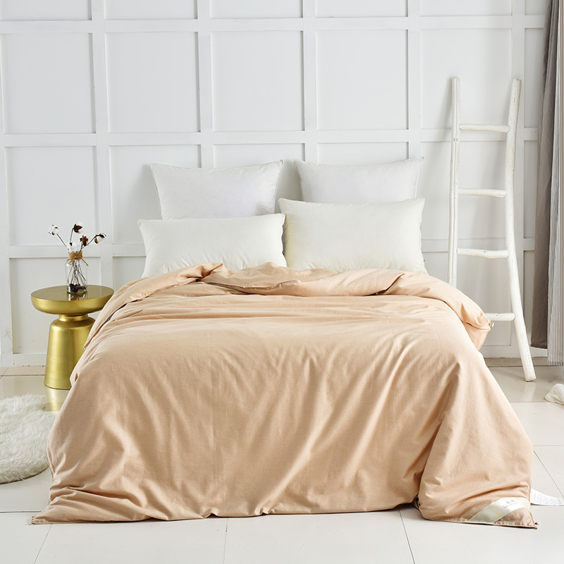 特色【頂等】天然彩棉蠶絲被100雙宮蠶絲被廠家 冬被批發