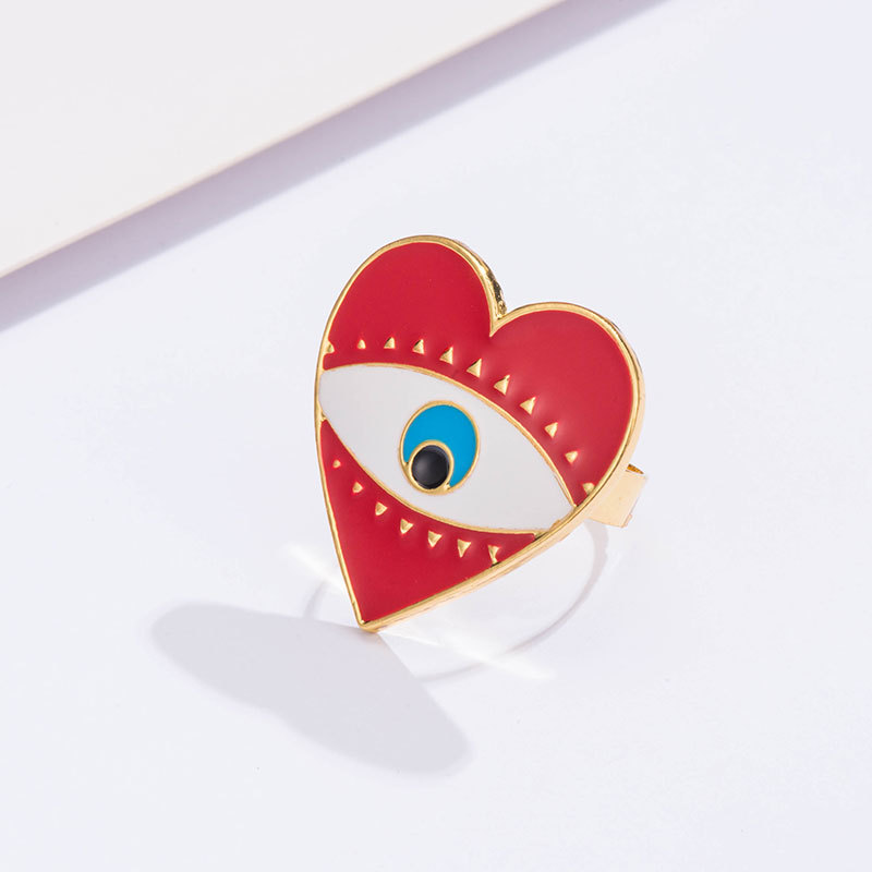 Fashion Devil Eye Ring Open Punk display picture 7