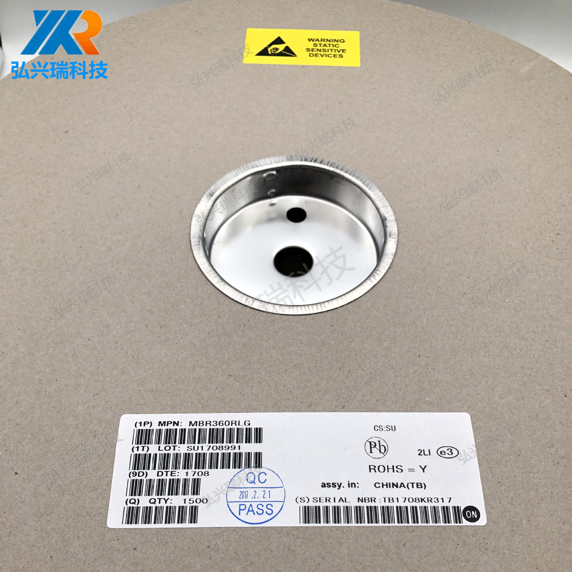 MBR360 DO-201AD安森美ON轴向引线整流器60V 3A肖特基二极管740mV