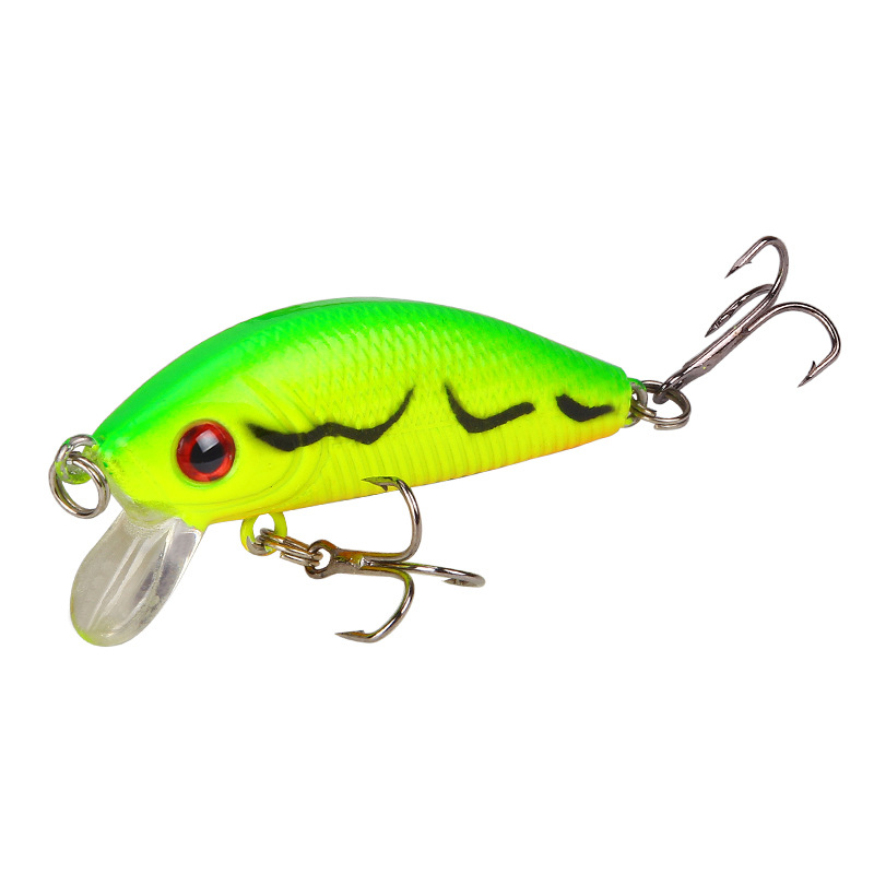 Small Minnow Fishing Lures Hard Plastic Baits Fresh Water Bass Swimbait Tackle Gear