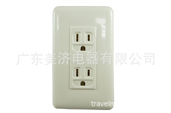 LK3450F-B 15A125V美规双联型插座 /美标排插座