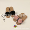 Summer slippers platform with bow, breathable non-slip slide indoor, Korean style