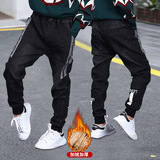 Осенние штаны для мальчиков, детские джинсы, в западном стиле, подходит для подростков, коллекция 2021, детская одежда