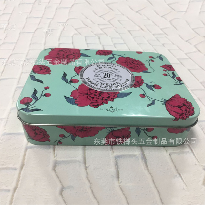 厂家加工定制 复古方形礼品包装铁盒 优质创意便携式糖果长铁盒