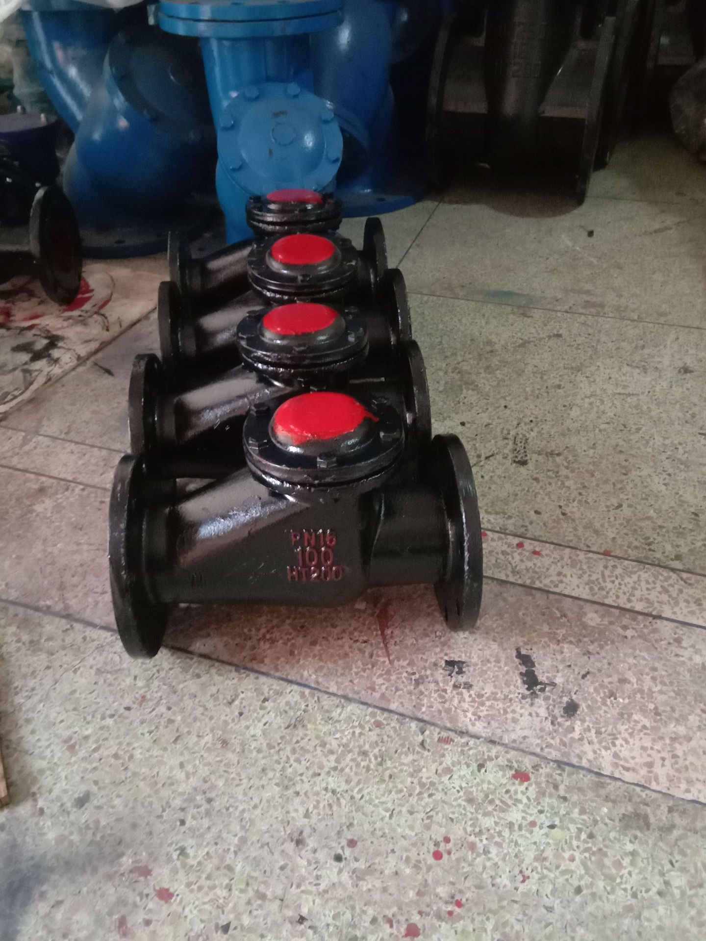 批销法兰止回阀 H44T-10 DN125立式止回阀 对夹式止回阀 球墨铸铁