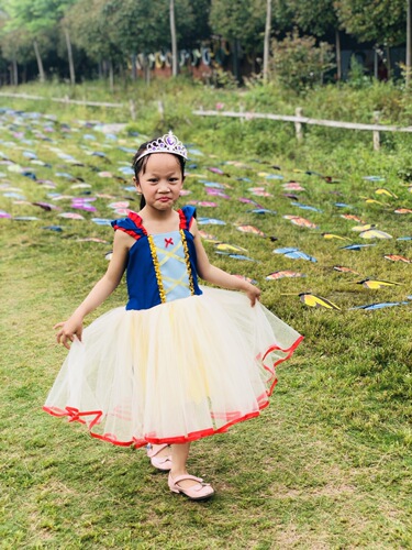 Dropshipping Halloween 2019 new children's clothing Snow White girls performance dress skirt children's dress