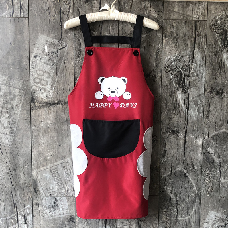 Delantal de correa de mano borrable para el hogar a prueba de aceite a prueba de agua logotipo personalizado de cocina Linda ropa de trabajo para hombres de moda