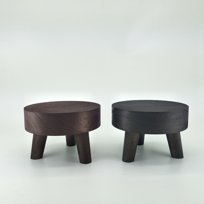 Manufactor Direct selling woodiness circular Flower pot fish tank base Paulownia base woodiness Arts and Crafts Decoration goods in stock