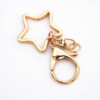 Keychain, metal golden bag accessory