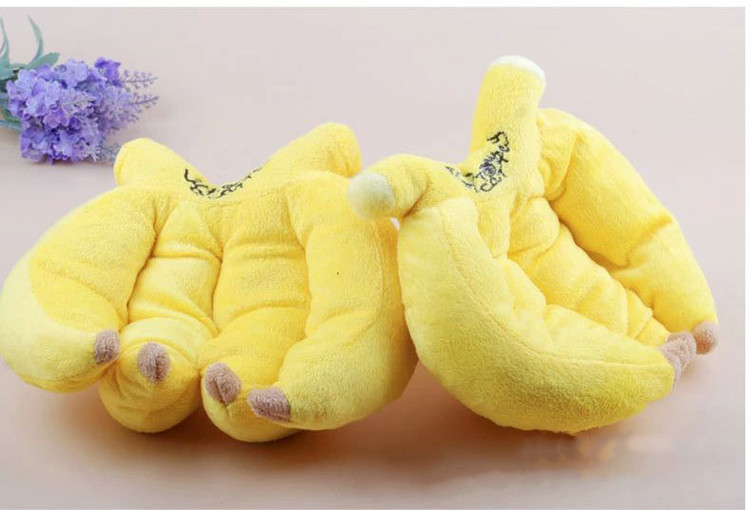 Pet plush banana sound entertainment cleaning toy cat and dog special grinding teeth_voghion.com