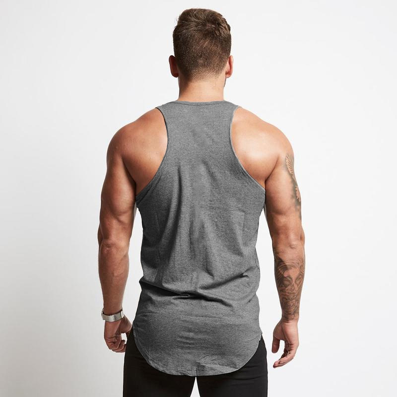 Comercio exterior luz tablero color sólido verano sin mangas deportes chaleco hombres culturismo fitness chaleco puro algodón correr ropa de entrenamiento