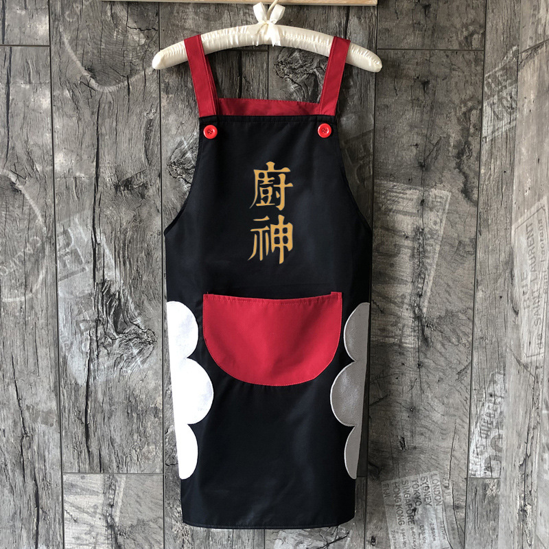 Delantal de mano borrable cocina del hogar trabajo a prueba de aceite impermeable adulto overall babero femenino verano más tamaño moda cintura