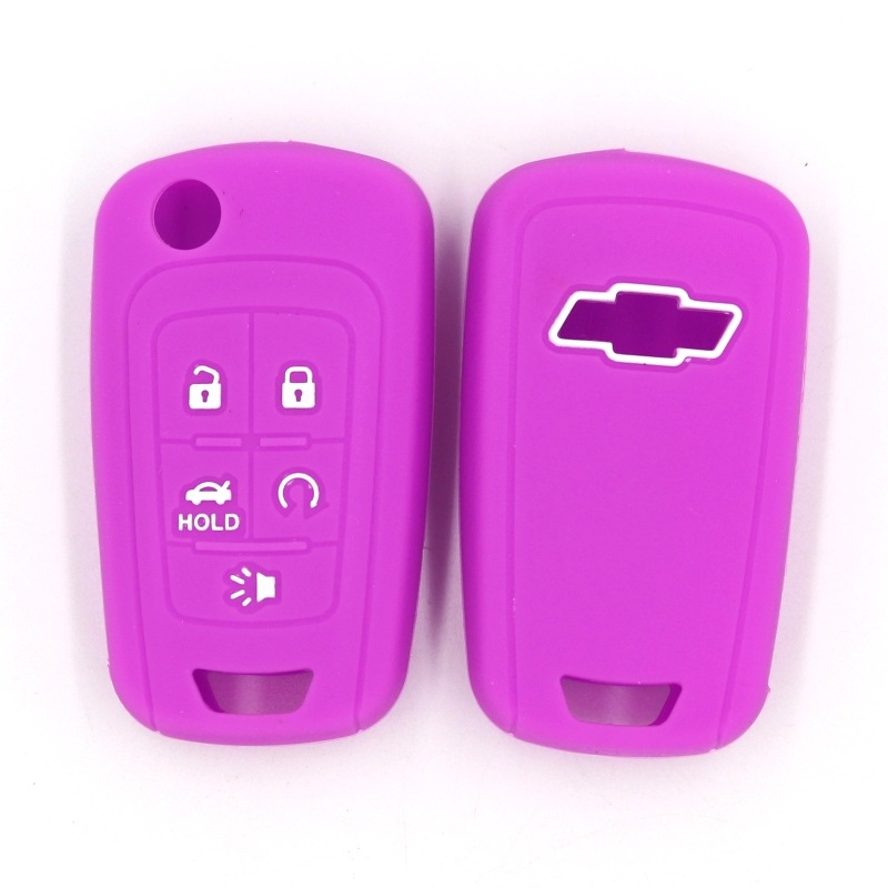 Car key cover for Chevrolet folding 5 key environmental protection silicone car key Case Factory spot