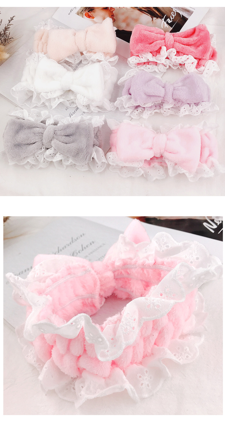 Korean Cute Sweet Lace Lace Headband Wholesale Women display picture 3