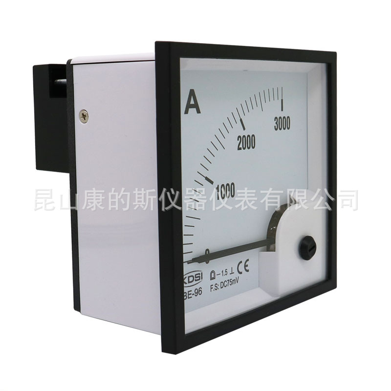 安装式电流表BE-96 DC75mV 3000A/精度1.5模拟式75mV电流测量仪表