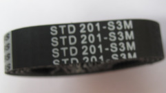 圆弧橡胶齿同步带，STS 201-S3M，宽度15MM