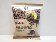 韓國進口 HEYROO五角星形玉米巧克力味甜甜圈 76g*24包/箱