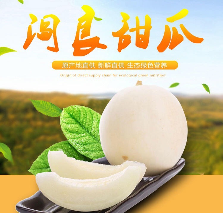 陕西阎良甜瓜5斤10斤脆甜爽口新鲜水果|ms